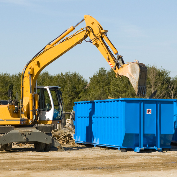 are there any restrictions on where a residential dumpster can be placed in Schram City Illinois